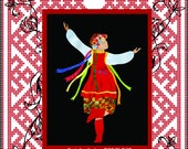 She Dances: Ukrainian Dancer Applique Art Quilt Pattern