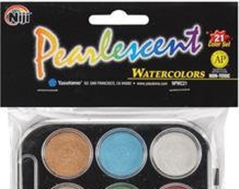 Pearlescent Watercolor & Brush Set 21 Colors – Chrysler Museum of Art