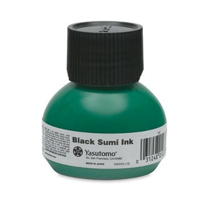 Yasutomo Liquid Sumi Ink, 2 oz: Black