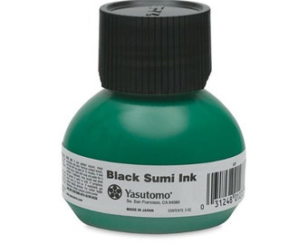 Yasutomo Liquid Sumi Ink, 2 oz: Black