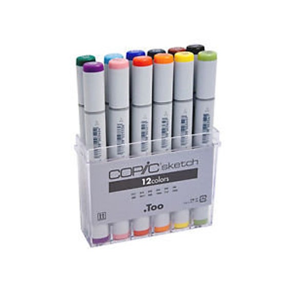 Copic Sketch Marker Set Of 12 Basic Color Set