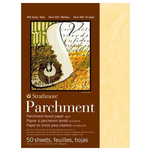 Aged Stationery Parchment Recycled Paper | 65Lb Cover Cardstock | 8.5” x  11” Inches | 50 Sheets Per Pack