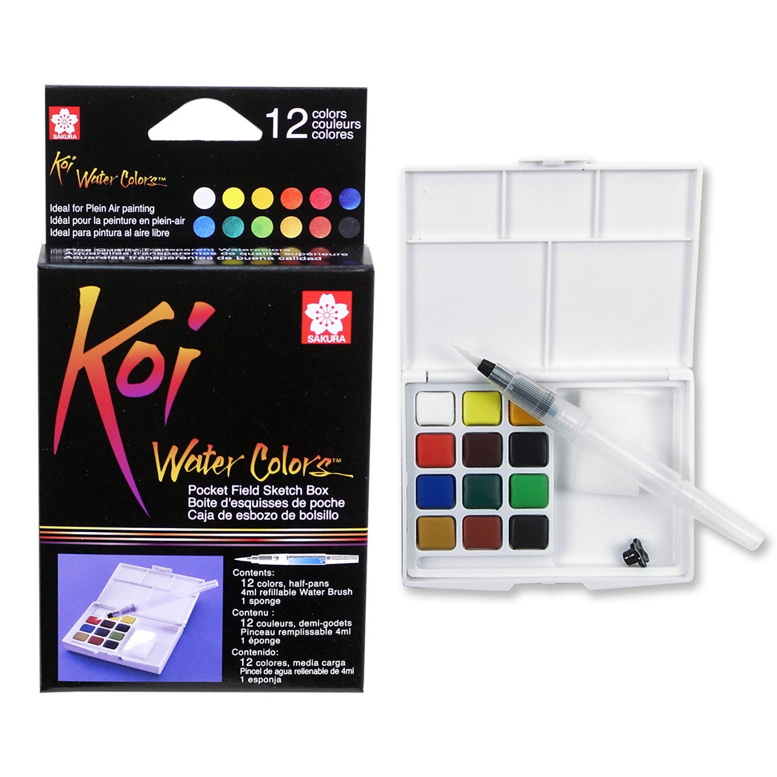 Handmade watercolor paint - PARTY KIT includes all our blues - 10