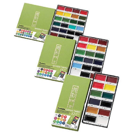 Kuretake Gansai Tambi 12 Color Set