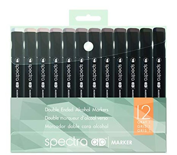 Chartpak Spectra Admarker Set 12 Grays