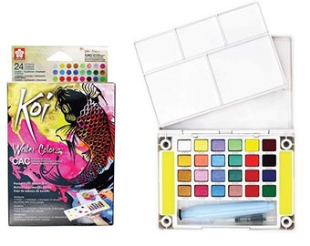 Koi Creative Art Colors (CAC) Watercolor Set of 24