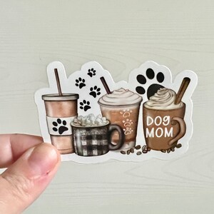 Dog Mom & Coffee | Vinyl Sticker