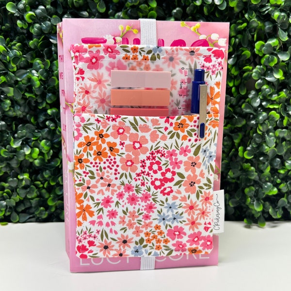 Neon Spring Floral | XL Pen and Tab Holder for Readers