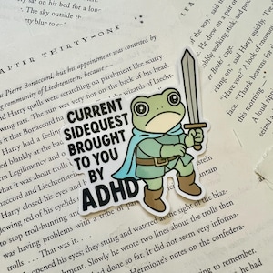 ADHD Side Quest | Vinyl Sticker