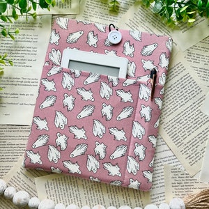 Ghosts on Pink | Glow in the Dark | Padded Book Sleeve