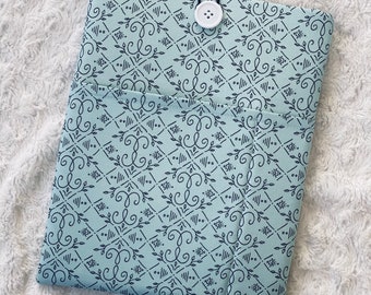 Black and Teal Design | Padded Book Sleeve