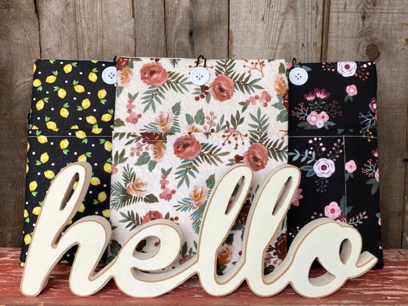 Wispy Mum / Padded Book Sleeve / Floral Book Sleeve / Pockets image 4