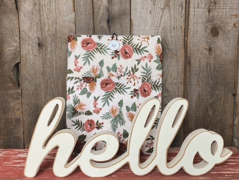 Wispy Mum / Padded Book Sleeve / Floral Book Sleeve / Pockets image 2