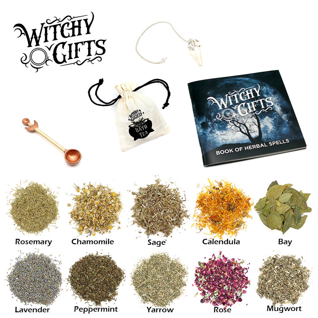 Ritual Herbs for Incense, Spellwork, Bath Tea Includes Reusable Bath