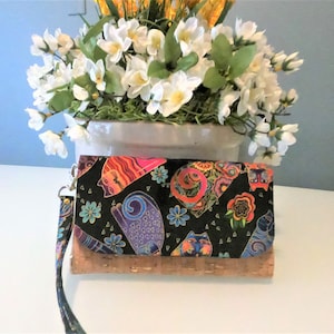 Wristlet Wallet Cork Cotton