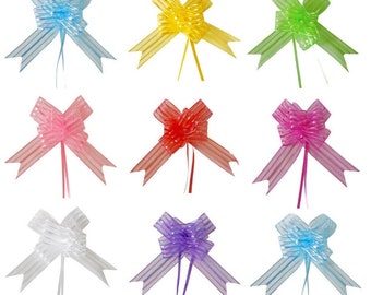 Large 50mm Gold Satin Finish Pull Bows 5 bows Large 50mm Gold Satin Finish Pull Bows 5 bows