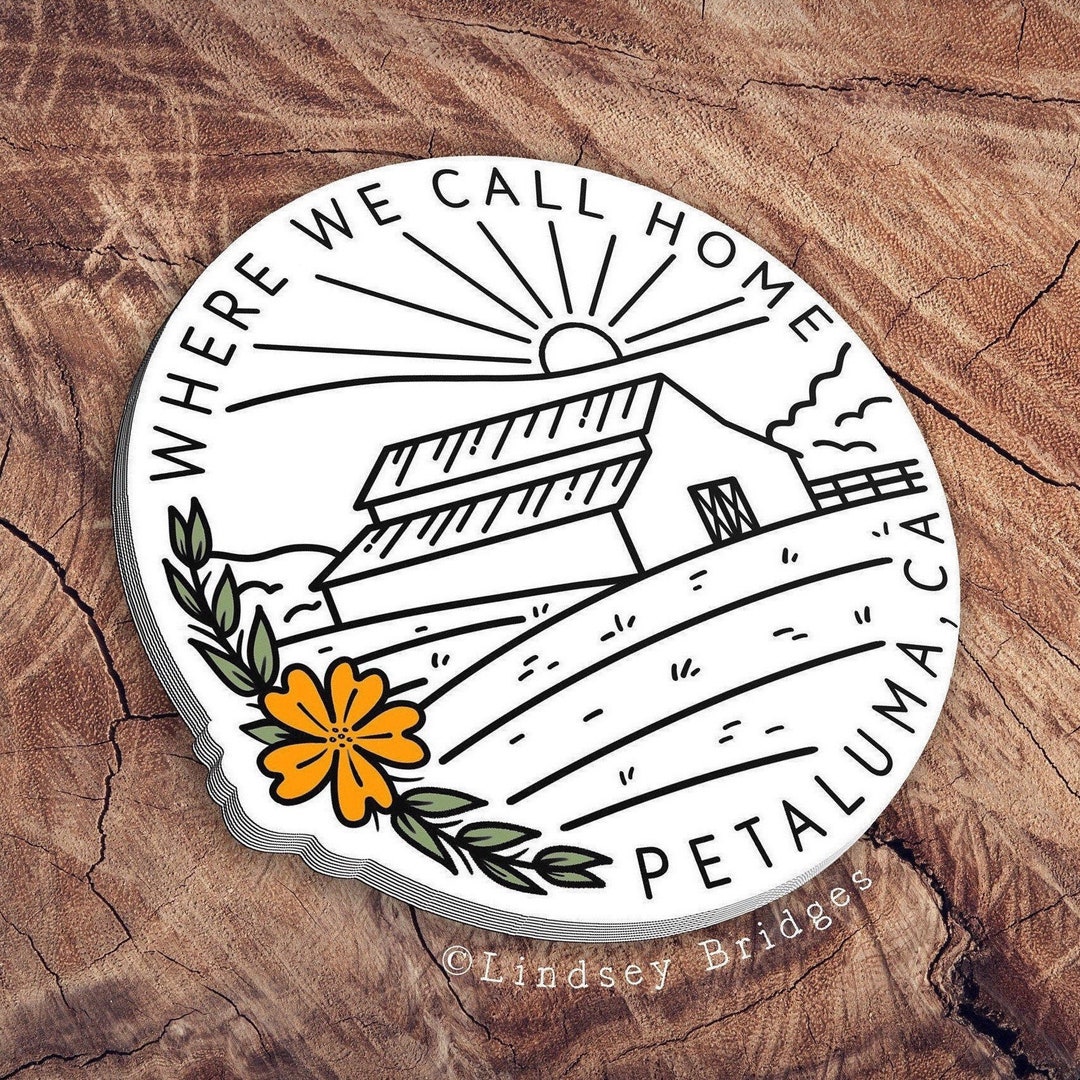 4 Inch Petaluma Sticker Etsy
