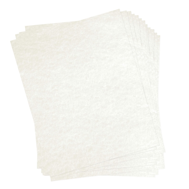 10 x 7 Inches Dulytek 50-Sheet Pre-Cut Parchment Paper Coated on Dual Sides