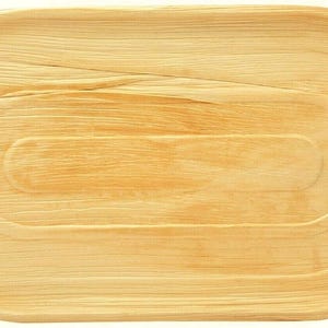 Bandeja descartável oval de folha de palmeira de 22&quot; x 12&quot; tipo bambu (10 bandejas) Tábuas de charcutaria, travessa, travessa extra grande