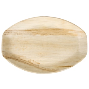 Palm Leaf Oval Disposable Tray like Bamboo (10 trays) Charcuterie boards, Serving Platter, 15” x 10” Large Platter