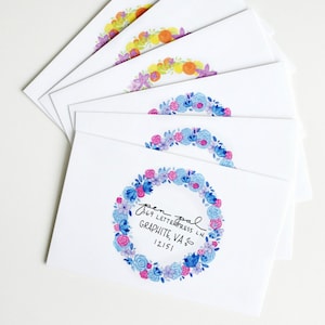 Decorative Envelopes, Mail Art, Envelope Art, Penpal, Happy Mail, Snail Mail, Pen Pal, Letter Writing, Floral Envelopes, Watercolor Envelope