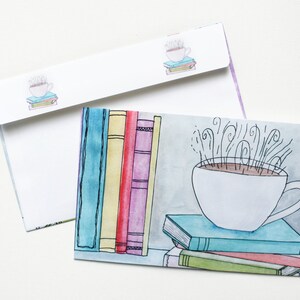 Decorative Envelopes, Mail Art, Penpal, Pen Pal, Letter Writing, Envelopes, Books and Coffee, Envelope Art, Happy Mail, Snail Mail image 6