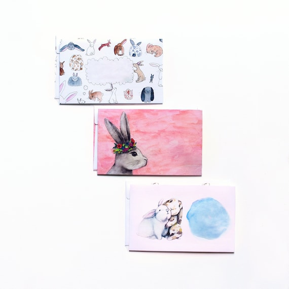 Decorative Envelopes Rabbit Envelope Set Mail Art Envelope | Etsy