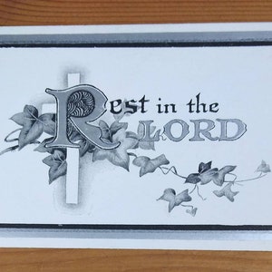 Vintage In Memoriam Begrafeniskaart Rust In De Lord Mary Morgan 1939 Lydbury North Shropshire