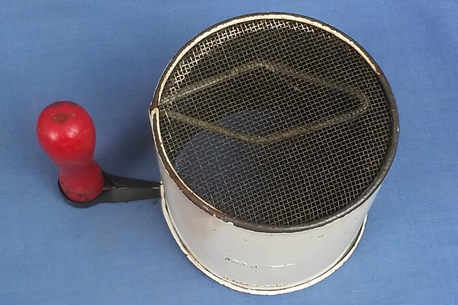 Vintage Tala Enamel 2 Cup Sifter Sieve Wooden Handle E6 Etsy