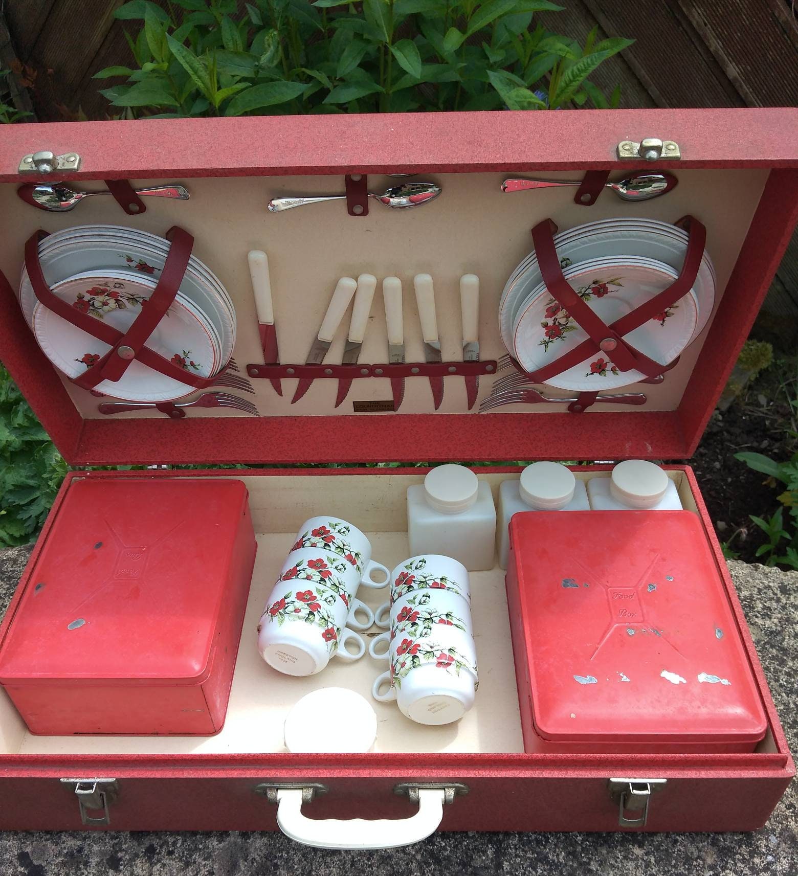 Vintage 1950s Brexton Countryman 6 Person Picnic Set Original Etsy