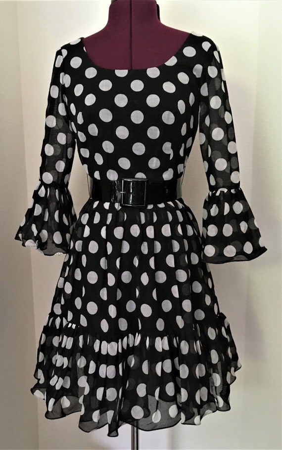 Miss Elliette New Unworn Vintage Dress Black with