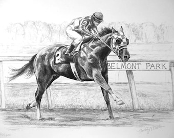 SECRETARIAT Original Art Print