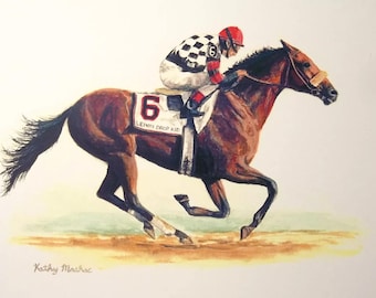 LEMON DROP KID Champion Racehorse Color Print