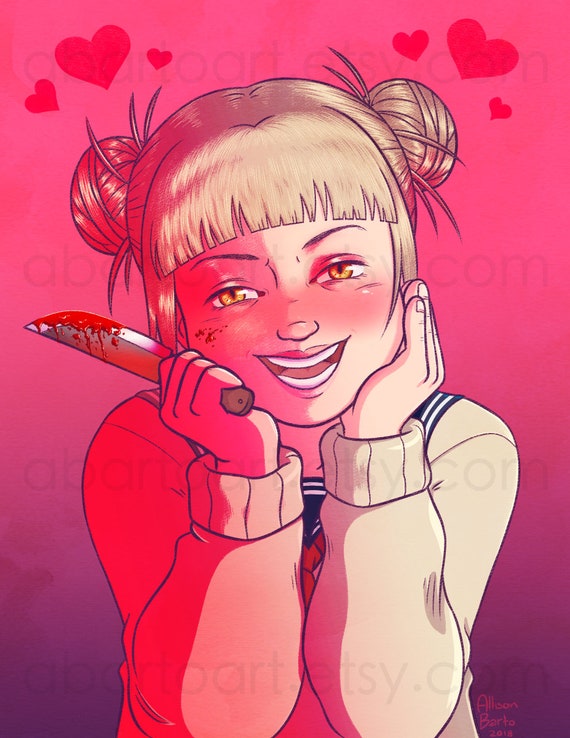 Himiko Toga 8 5x11 Print Bnha Mha My Hero Academia Etsy