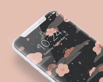 Floral Dreams Phone Wallpaper // INSTANT DIGITAL DOWNLOAD / Tablet Wallpaper / iPad / iPhone / Samsung Wallpaper / Illustrated Pattern