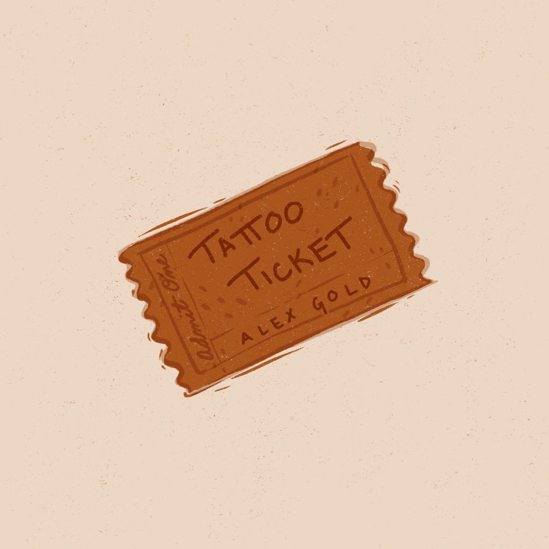 Tattoo Ticket // Tattoo Pass / Tattoo Permission / Tattoo Design