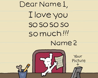 PERSONALIZED Chippy Love Note GIF