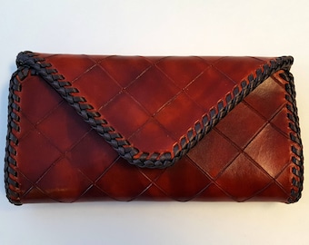 Handmade Women's Leather Clutch Wallet *Free Shipping*