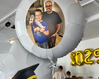 Custom Photo Balloon | Graduation, Birthday, Anniversary | Personalized Picture Balloon