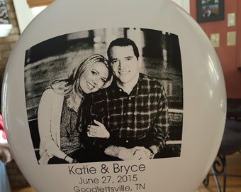 Custom Picture Balloons Minimum Order 25 | Custom Photo Balloons | Birthday Party, Wedding, Anniversary, Retirement, Graduation, Memorial