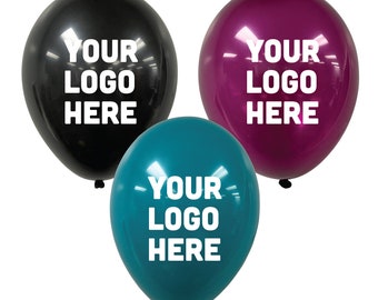 Custom Printed Latex Balloons Minimum Order 25 | Logo or Personalized Balloons | Promotional Balloon | Balloons for Businesses | 11" Balloon