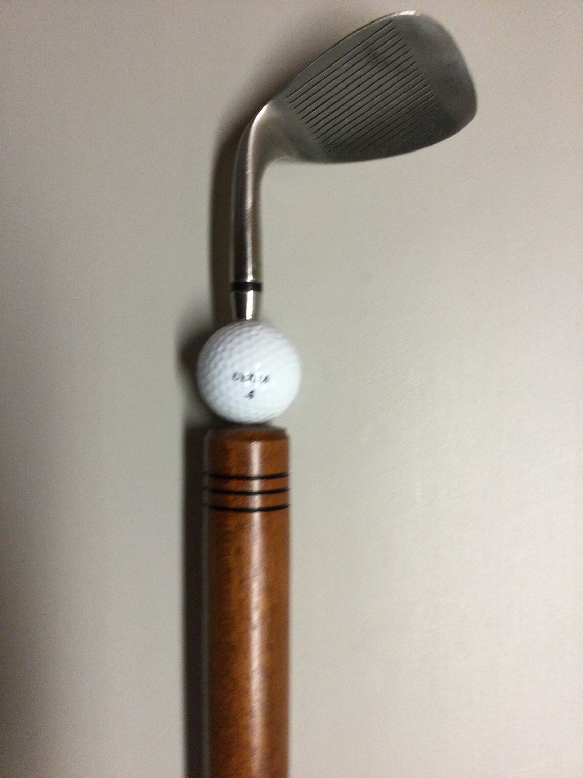 Handmade Golf Club Walking Cane Walking Stick Turned Wood Etsy