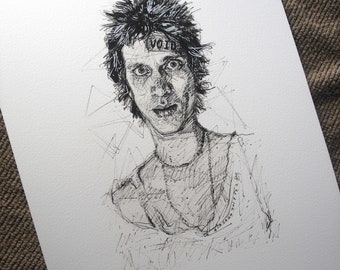 Oh No It Hurts - Richard Hell and the Voidoids Blank Generation Giclée Art Print, Illustration, Punk, CBGBs, 1970s, 1980s