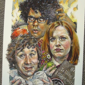 Ich Bin ein Nerd - die IT Crowd Giclée Kunstdruck, Illustration, Graham Linehan, britische Komödie