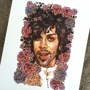 People Call Me Rude - Prince Rogers Nelson and the Revolution, Purple Rain Giclee Art Print, Illustration, Pop Music, Funk, 1970s, 1980s