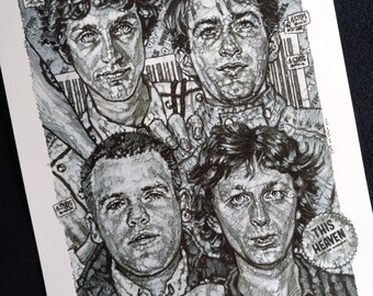 This Heaven Gives Me Migraine! - Gang of Four Giclée Art Print, Jon King, Andy Gill, Hugo Burnham, Dave Allen, Post Punk, 1970s, 1980s