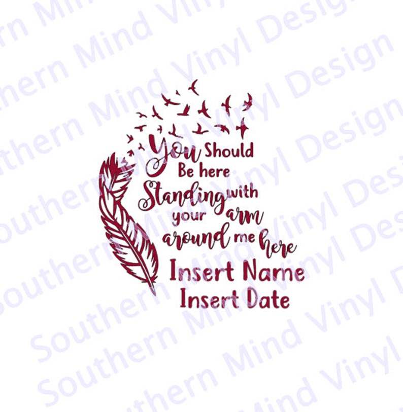 You Should be here Memory SVG Download image 1