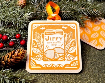 Jiffy Corn Muffin Ornament