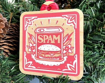 Spam Screen Printed Ornament