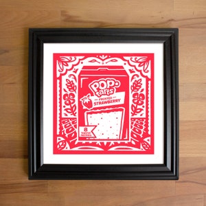 Erdbeer Pop-Tarts Farbdruck